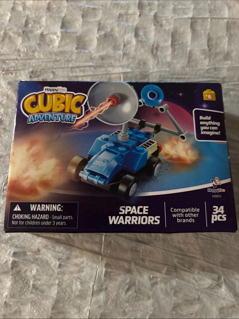 Cubic Adventure Space Warriors Blue Building Set - 34 pcs